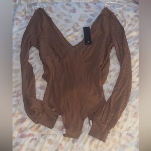 Lulu's Brown Bodysuit